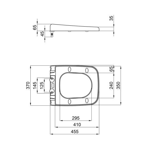 Сиденье для унитаза Qtap Gemini с микролифтом Slim QT25992614EW