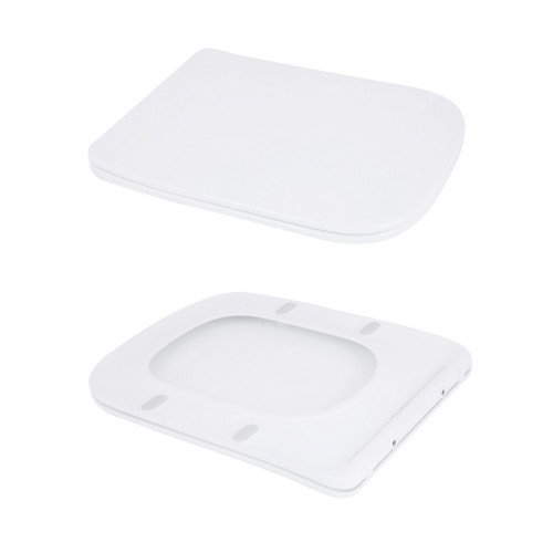 Унитаз-моноблок напольный Qtap Kolibri Ultra Quiet безободковый с сиденьем Soft-close WHITE QT10226380W