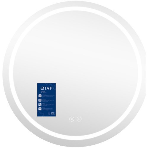 Дзеркало Qtap Mideya R1000 з LED-підсвічуванням Touch, з антизапотіванням, димером QTMIDR100049003