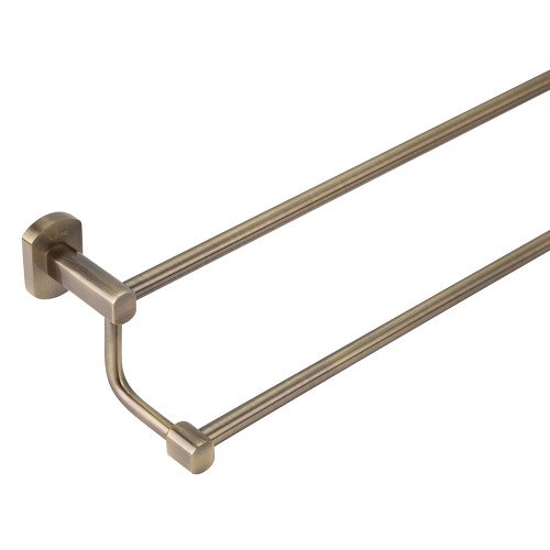 Держатель для полотенца Qtap Liberty двойной 605 мм QTLIBANT1148 Antic Bronze