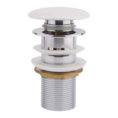 Донный клапан для раковины Qtap F0081 WHI с переливом