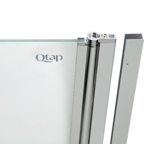 Штора на ванну Qtap Standard CRM407513APR стекло Pear 6 мм, 75х140 см, правая
