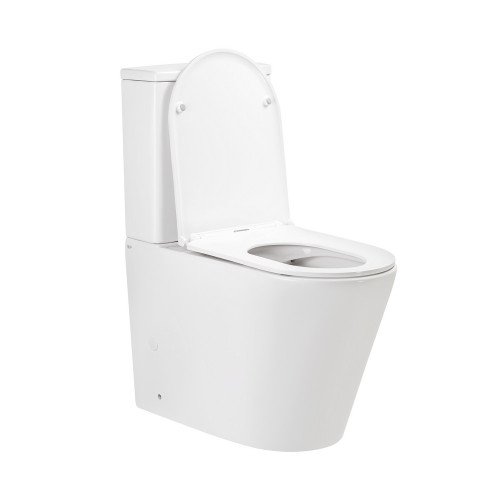Унитаз-компакт Qtap Scorpio безободковый с сиденьем Soft-close QT14226002W