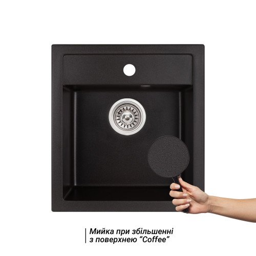 Кухонна мийка Qtap CS 5046 Black (QT5046BLA404)