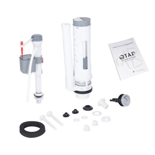 Унитаз-моноблок напольный Qtap Kolibri Ultra Quiet безободковый с сиденьем Soft-close WHITE QT10226380W