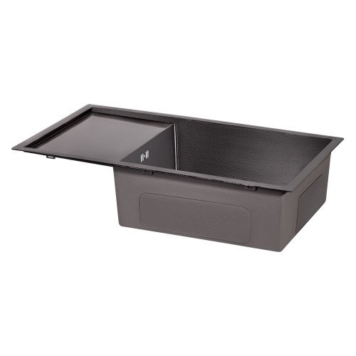 Кухонная мойка Qtap D7844BL Black 3.0/1.2 мм (QTD7844BLPVD12)