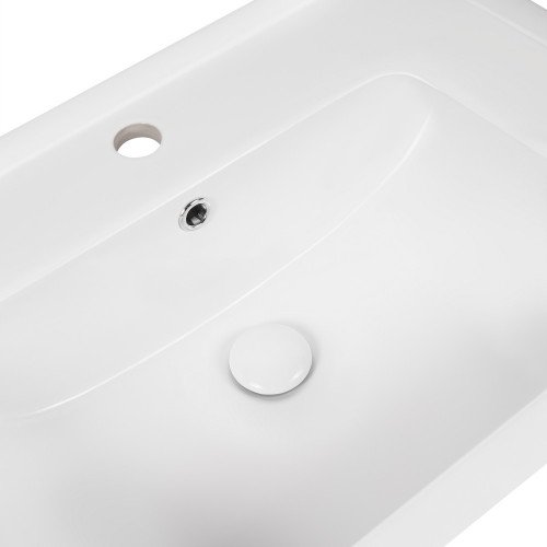 Раковина Qtap Albatross E49 600х490х200 White з донним клапаном QT01119060E49W