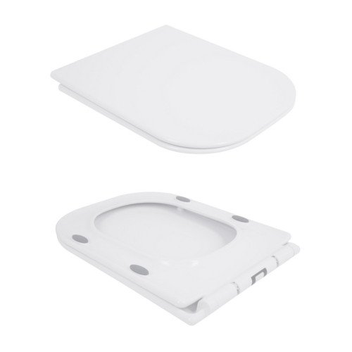 Унитаз-компакт Qtap Nando безободковый с сиденьем Soft-close QT12221222AW