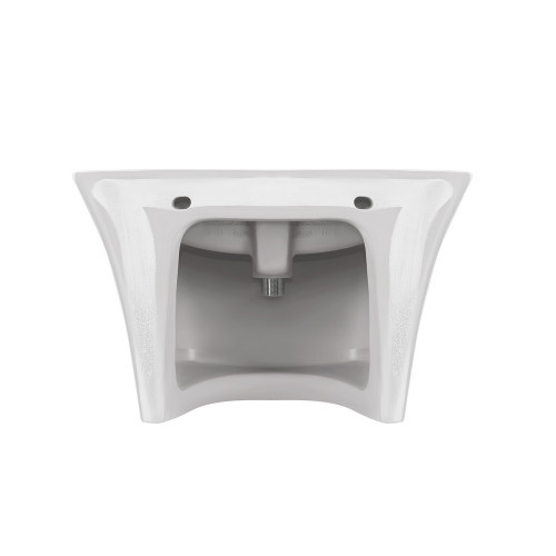 Раковина підвісна моноблок Qtap Crow 600х430х385 White з донним клапаном QT0511G835W