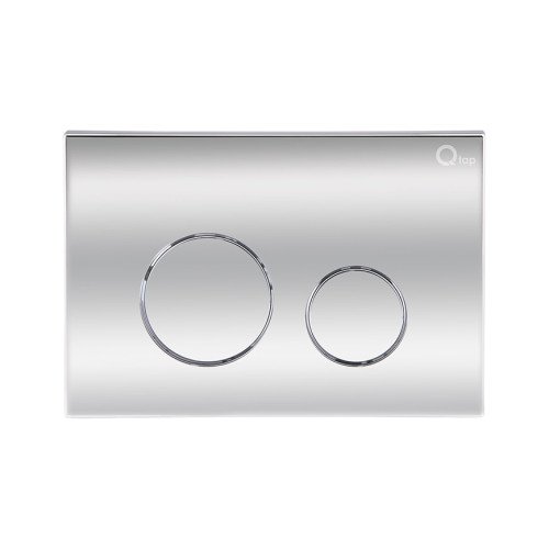 Готовое решение Qtap для ванной комнаты: напольный унитаз  Swan Rimless + комплект инсталляции Nest 2 в 1 (круглая клавиша Chrome)