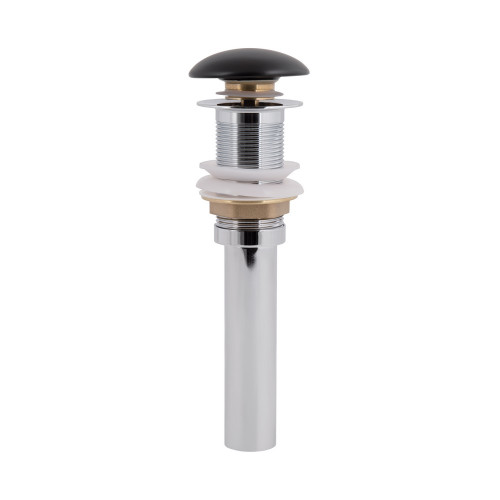 Донный клапан для раковины Qtap PU03 70х70х227.5 Matt black