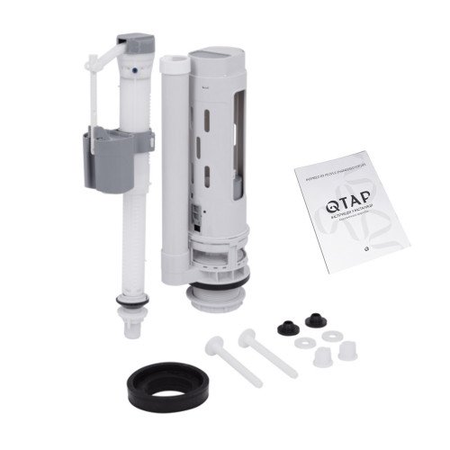 Унитаз-компакт Qtap Nando безободковый с сиденьем Soft-close QT12221222AW