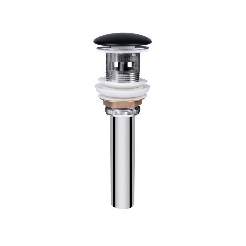 Раковина підвісна моноблок Qtap Crow 600х430х385 Matt black з донним клапаном QT0511G835MB