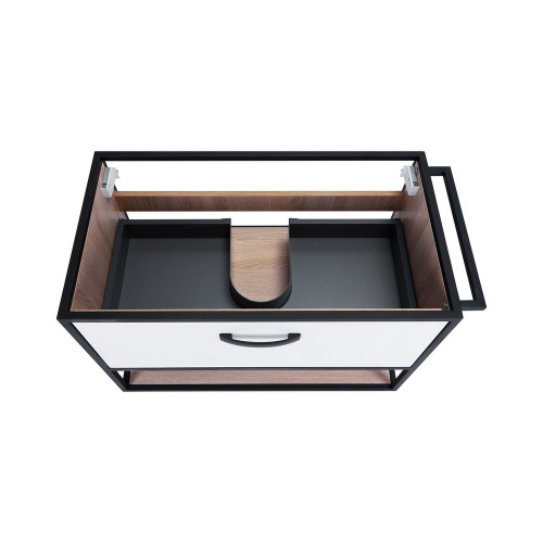 Комплект Qtap Taurus 800х580х437 White/Whitish oak тумба подвесная + раковина врезная QT2472TPT803WWO