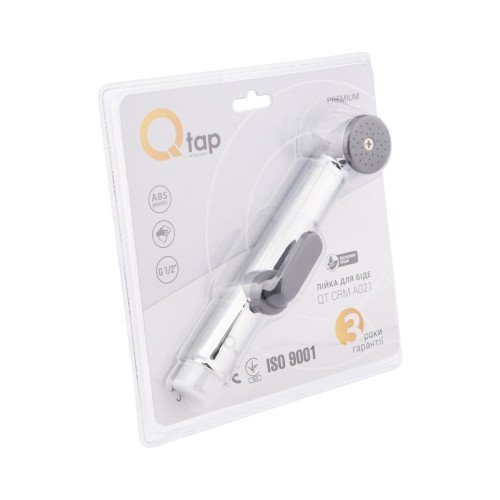 Лейка для гигиенического душа Qtap Rucni округлая QTCRMA021 Chrome/Grey