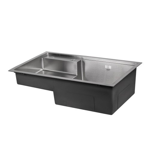 Кухонная мойка Qtap D7848-R Satin 3.0/1.2 мм (QTD78483012)