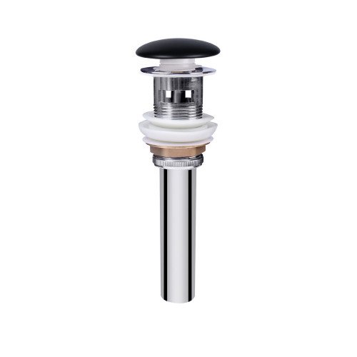Раковина підвісна моноблок Qtap Crow 600х430х385 Matt black з донним клапаном QT0511G835MB