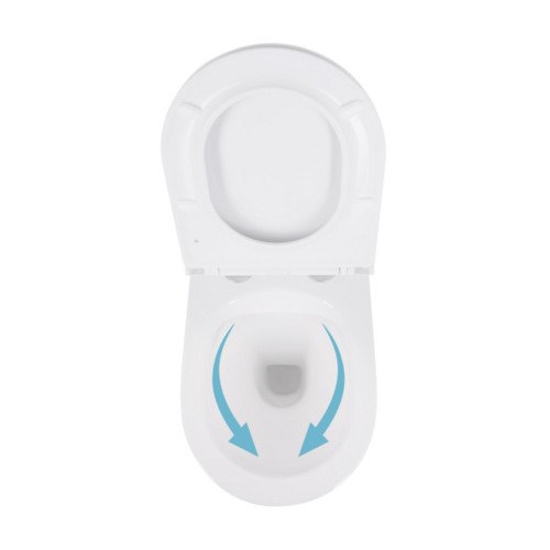 Унитаз подвесной Qtap Robin безободковый с сиденьем Soft-close QT1333046ENRW