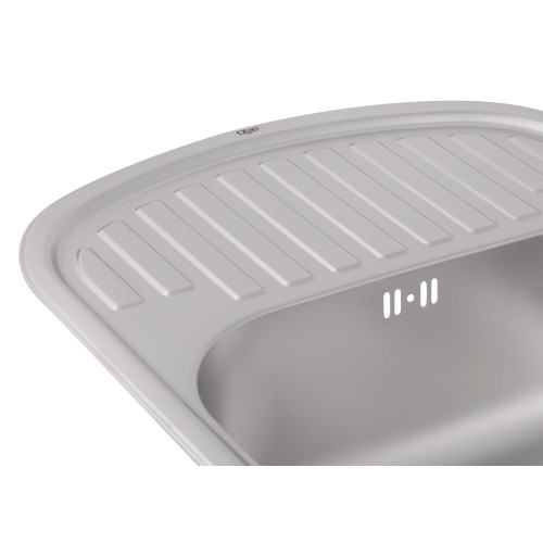 Кухонная мойка Qtap 6349 Satin 0,8 мм (QT6349SAT08)