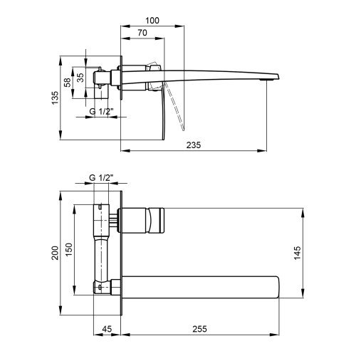Змішувач для раковини Qtap Kralovice 11105C
