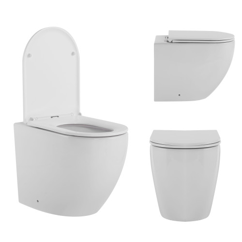 Готовое решение Qtap для ванной комнаты: напольный безбачковый унитаз Robin Ultra Quiet + бачок скрытого монтажа