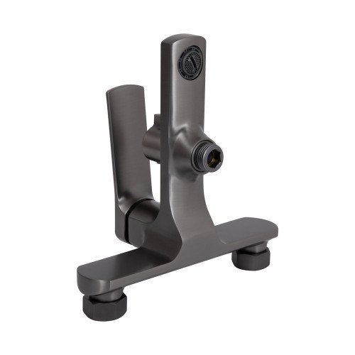 Смеситель для ванны Qtap Slavonice (c душевым гарнитуром) QTSLV259GMB48035 Gunmetal Black PVD