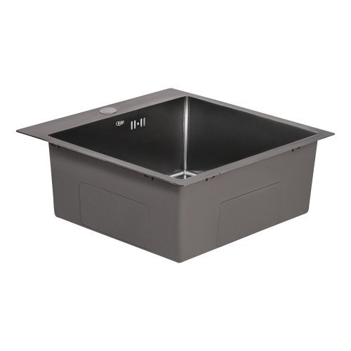 Кухонная мойка Qtap D5050BL Black 2.7/1.0 мм (QTD5050BLPVD10)