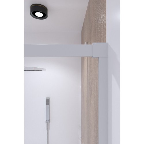 Набор Qtap душевая кабина Taurus WHI1099SC6 Clear + поддон Unisquare 309915