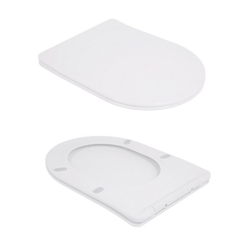 Унітаз підлоговий Qtap Robin New Ultra Quiet безобідковий з сидінням Soft-close WHITE QT13226083AW