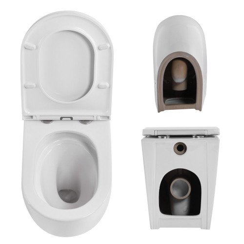 Готовое решение Qtap для ванной комнаты: напольный безбачковый унитаз Robin Ultra Quiet + бачок скрытого монтажа