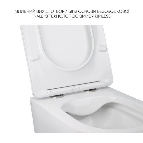 Комплект Qtap Jay 2 в 1: унитаз подвесной Rimless + биде подвесное