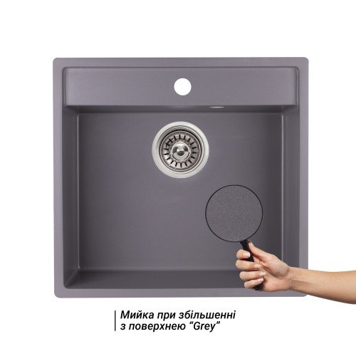 Кухонна мийка Qtap CS 5250 Grey (QT5250GRE471)
