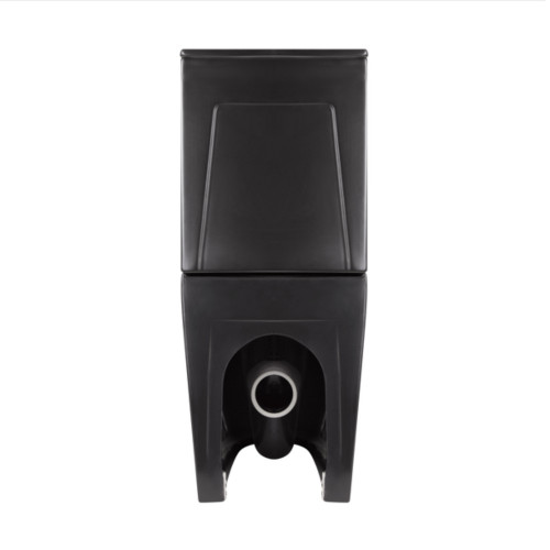 Унітаз підлоговий Qtap Robin Ultra Quiet безобідковий з сидінням Soft-close MATT BLACK QT13226083AMB