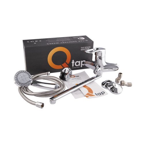 Смеситель для ванны Qtap Hansberg CRM 005 New