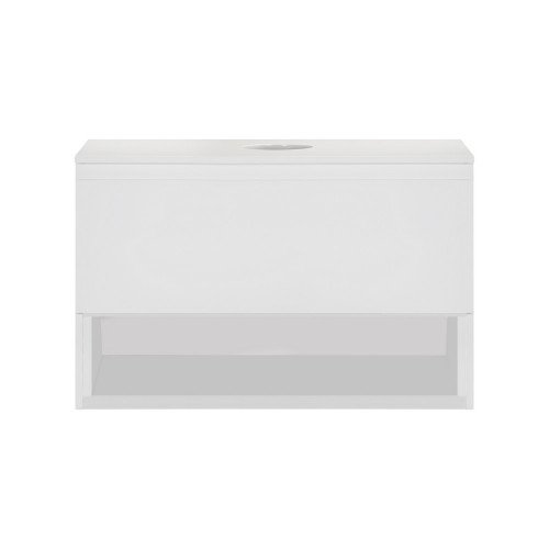 Тумба подвесная Qtap Robin 800х480х470 White со столешницей QT1379TPН8001W