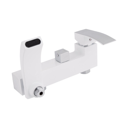 Душевая система универсальная Qtap Swan Cascada на три потребителя (с изливом) QTSWA111CRW45570 Chrome/White