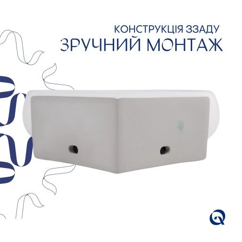 Раковина Qtap Leo 390x365x130 White QT11115010WN