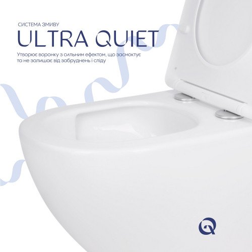 Унитаз подвесной Qtap Jay безободковый с сиденьем Soft-close QT07335175W