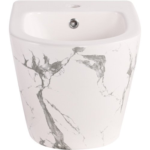 Биде подвесное Qtap Robin 515x370x350 мм, Marble QT13551381GMR