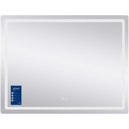 Зеркало Qtap Mideya (MI1) 1200х800 с LED-подсветкой Touch, с антизапотеванием, диммером, рег. яркости QT2078F12080