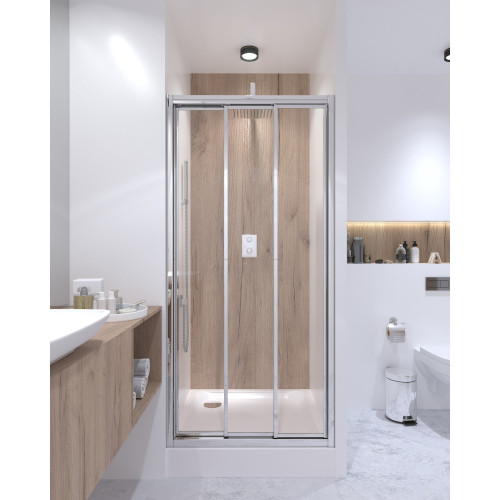 Набір Qtap двері в нішу Uniford CRM208.C4 + піддон Unisquare 308815