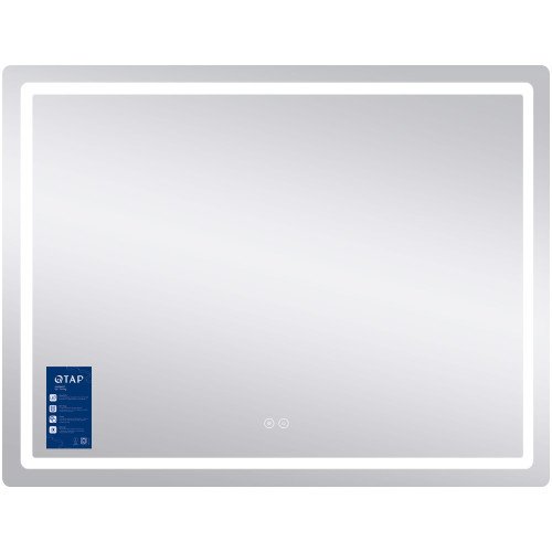 Зеркало Qtap Mideya (MI1) 1200х800 с LED-подсветкой Touch, с антизапотеванием, диммером, рег. яркости QT2078F12080