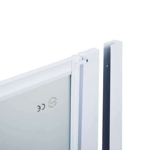 Штора на ванну Qtap Gemini WHI40114RP4 скло Pear 4 мм, 100x140 см