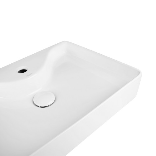 Раковина-чаша Qtap Crow 515х370х120 White з донним клапаном QT0511A064W
