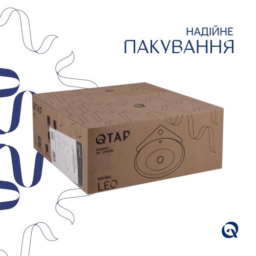 Раковина Qtap Leo 390x365x130 White QT11115010WN
