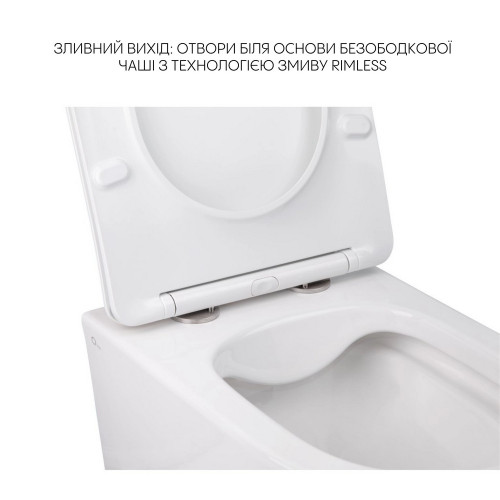 Комплект Qtap Swan 2 в 1: унитаз подвесной Rimless + биде подвесное
