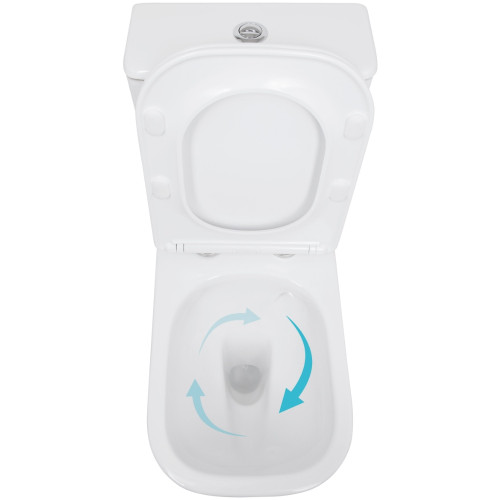 Унитаз напольный Qtap Stork Ultra Quiet 630×350×805 мм с сиденьем Soft-close, White QTSTO27W49260
