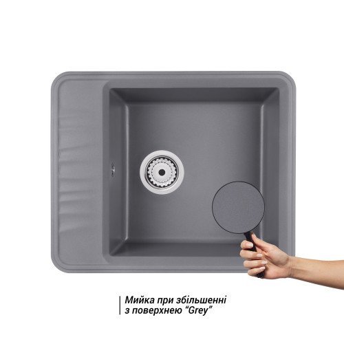 Кухонная мойка Qtap CS 6250 Grey (QT6250GRE471)