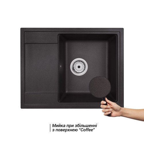 Кухонна мийка Qtap CS 6450 Coffee (QT6450COF551)