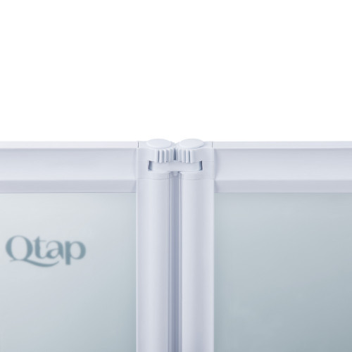 Штора на ванну Qtap Gemini WHI40114RP4 скло Pear 4 мм, 100x140 см
